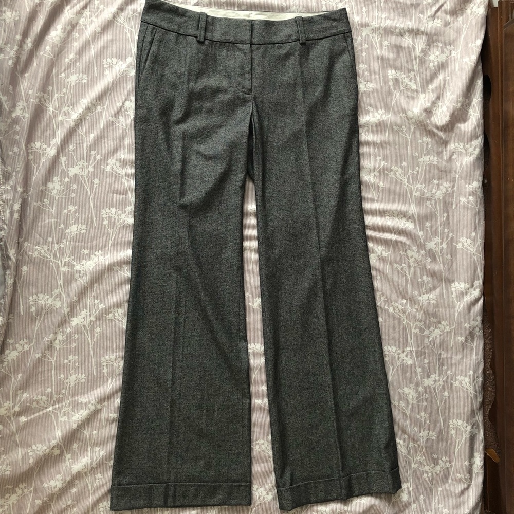 Anne Taylor Wide Leg Cuffed Trouser Pant